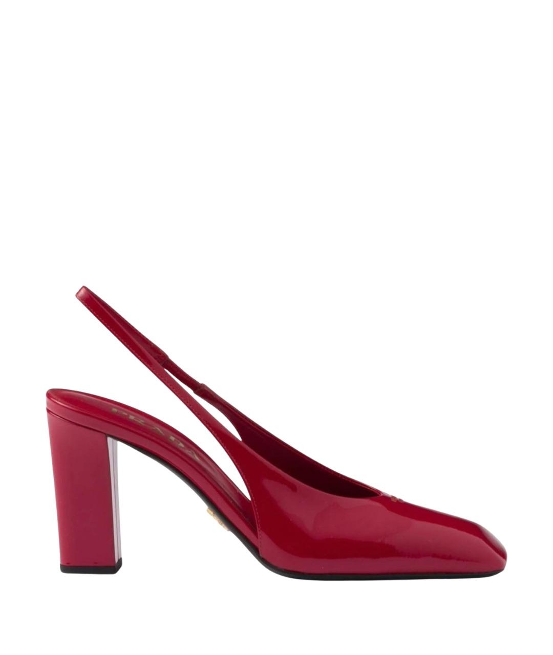 PRADA Красные туфли из лакированной кожи, фото 1