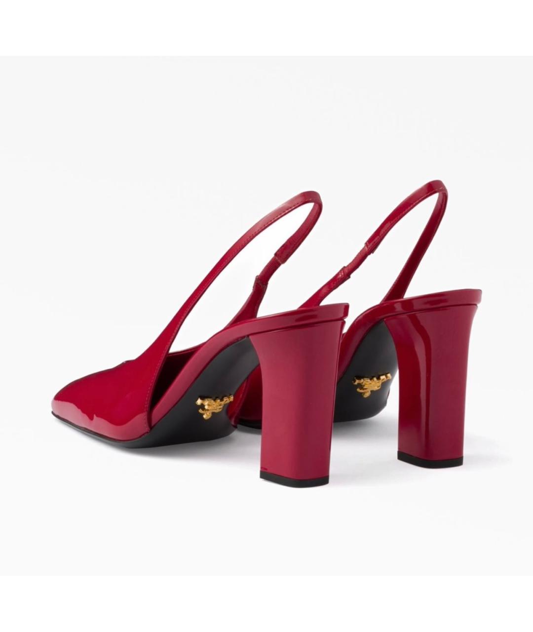 PRADA Красные туфли из лакированной кожи, фото 4