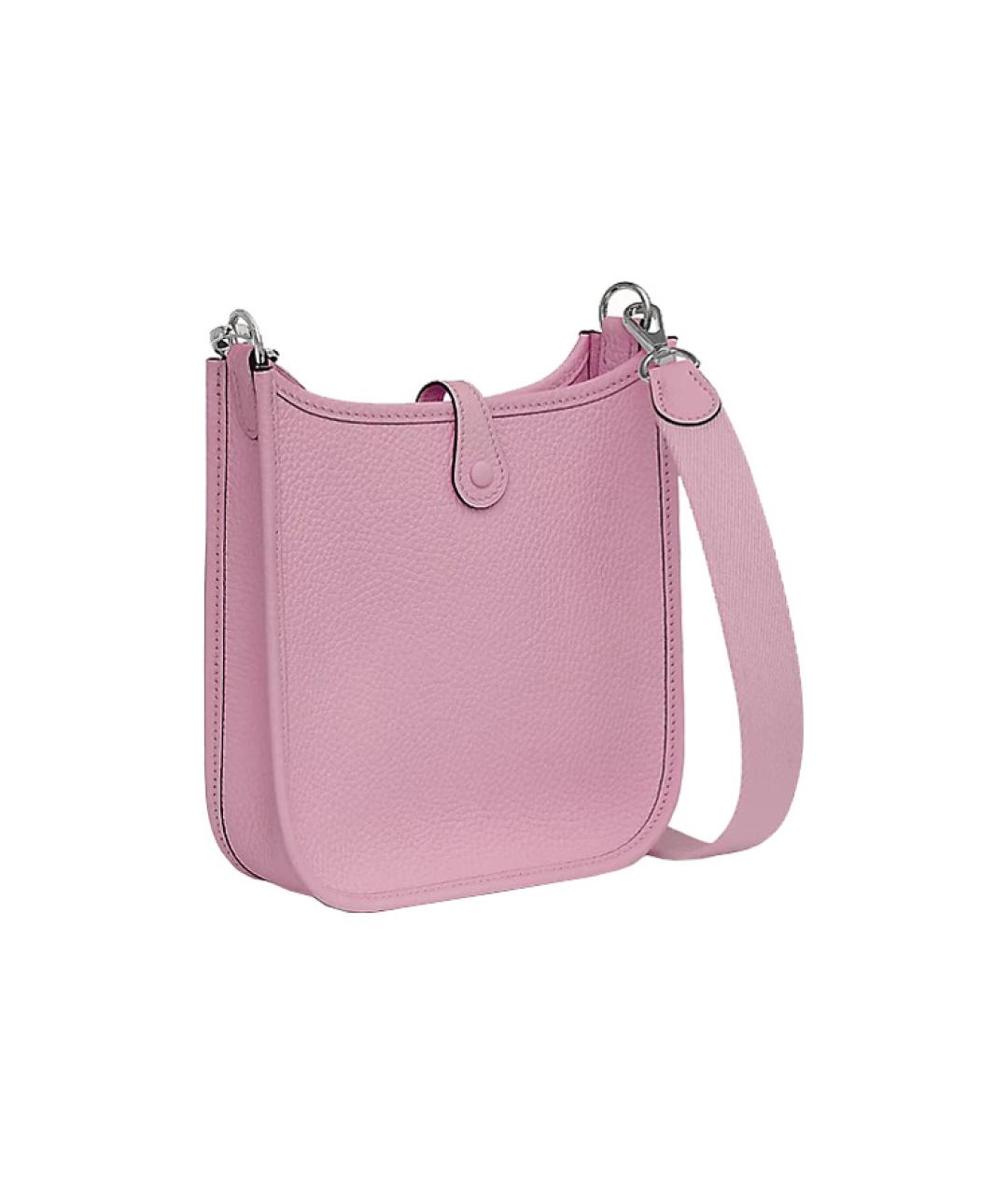 HERMES Розовая кожаная сумка через плечо, фото 4