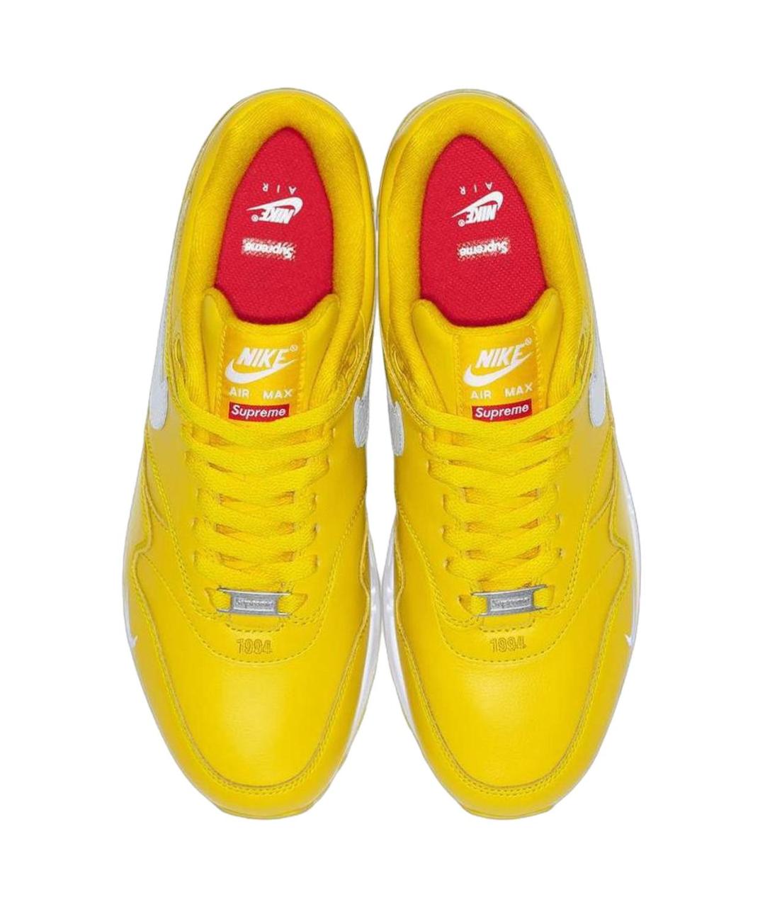 NIKE Желтые низкие кроссовки / кеды, фото 3