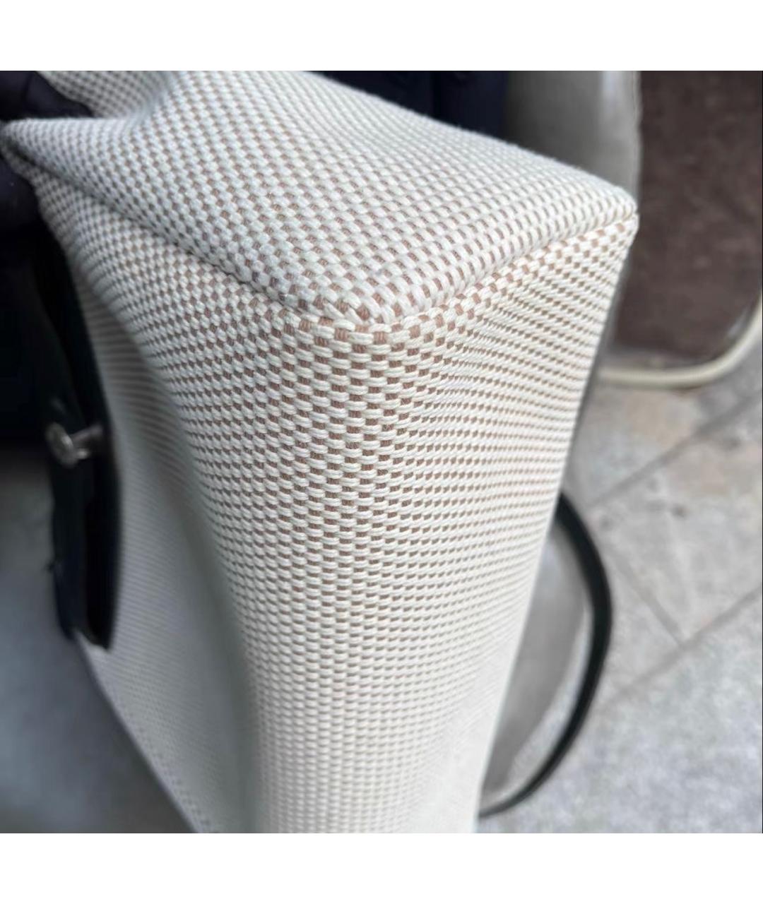 HERMES Черная тканевая сумка через плечо, фото 8