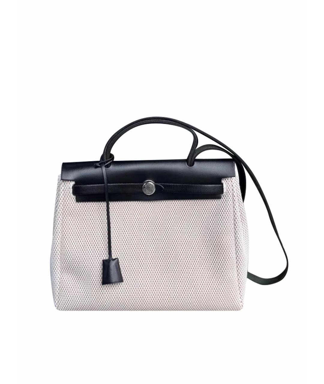 HERMES Черная тканевая сумка через плечо, фото 1