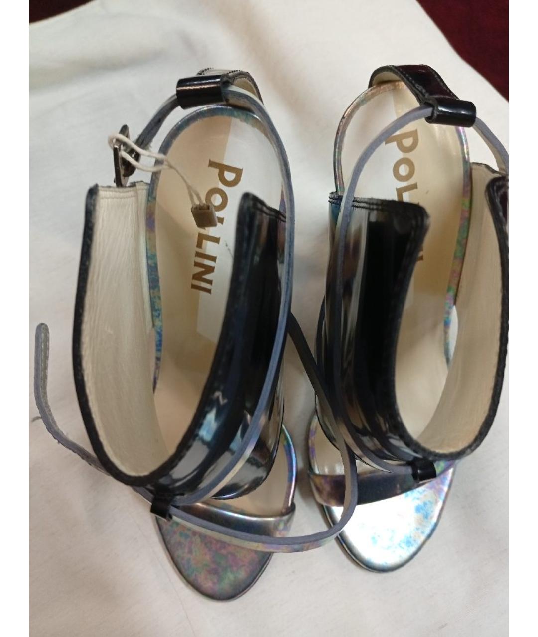 POLLINI Мульти кожаные босоножки, фото 2