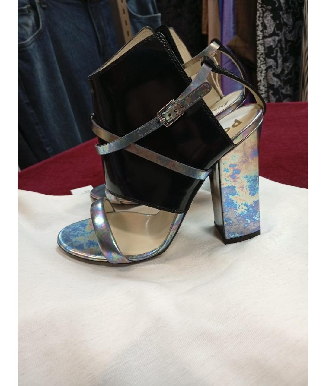 POLLINI Мульти кожаные босоножки, фото 7