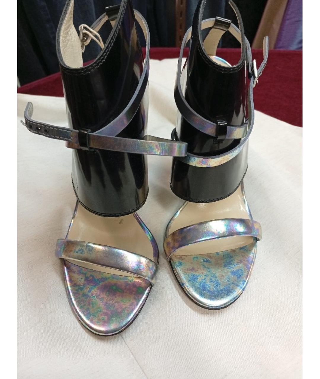 POLLINI Мульти кожаные босоножки, фото 6