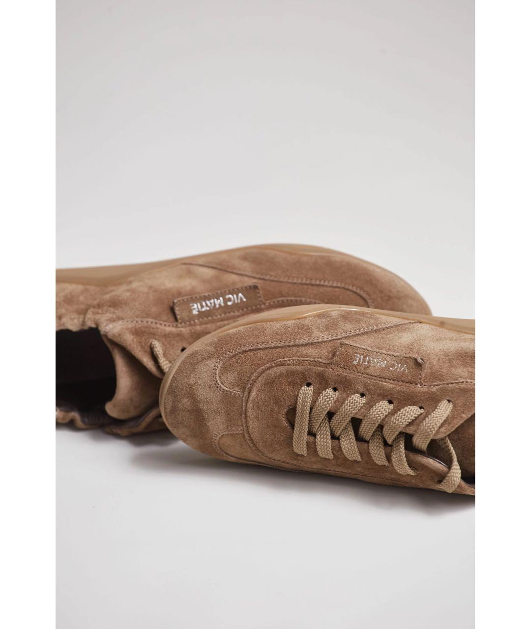 VIC MATIE Коричневые замшевые кеды, фото 5