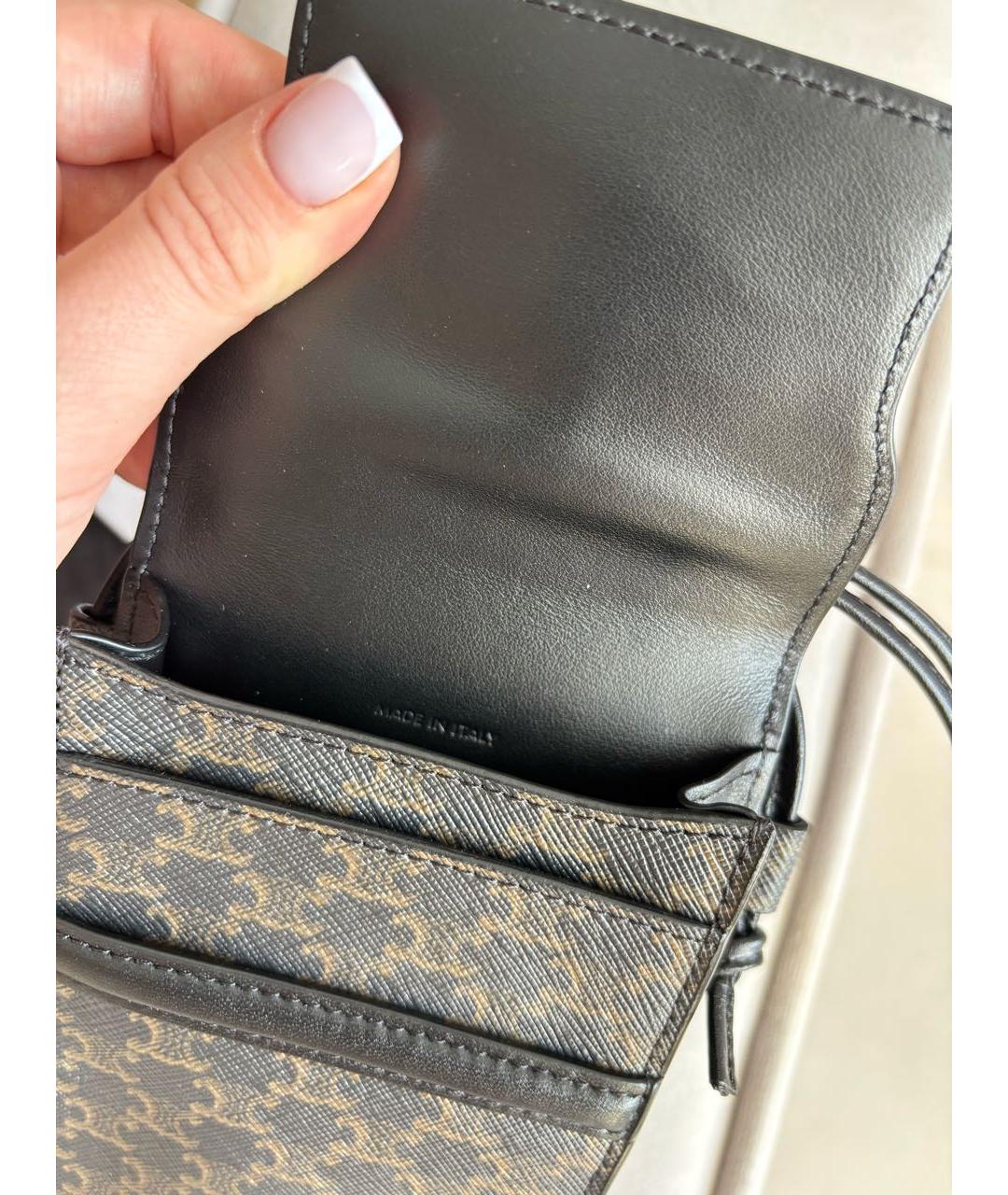 CELINE Черная сумка через плечо, фото 4