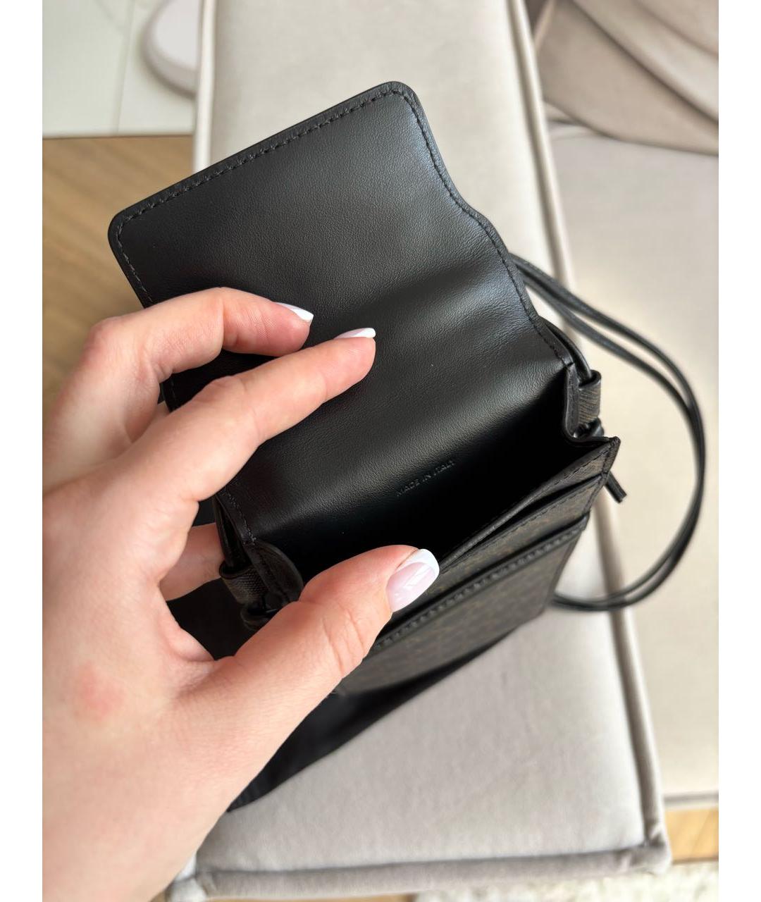 CELINE Черная сумка через плечо, фото 5