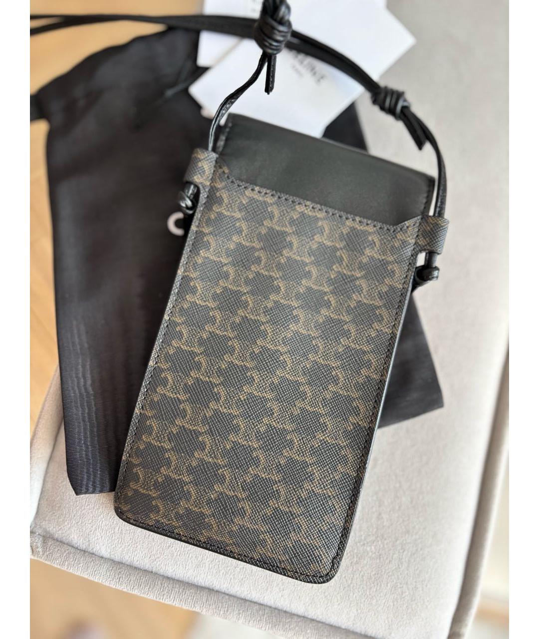 CELINE Черная сумка через плечо, фото 6