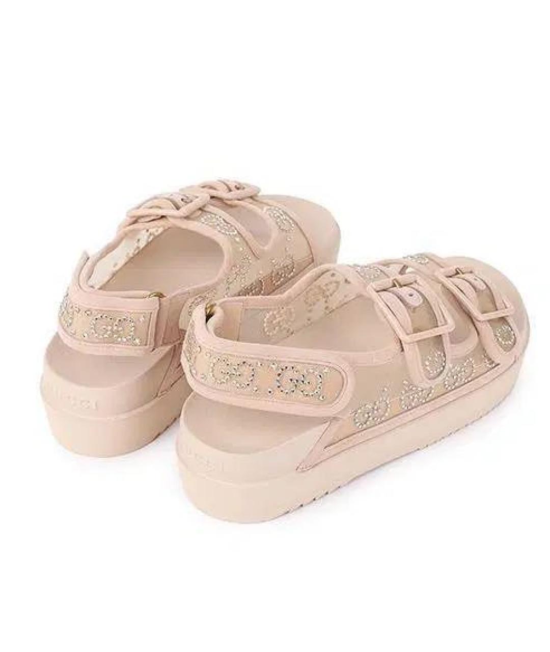 GUCCI Бежевые сандалии, фото 2