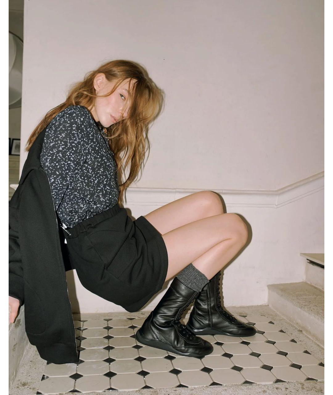 VIC MATIE Черные кожаные ботинки, фото 8