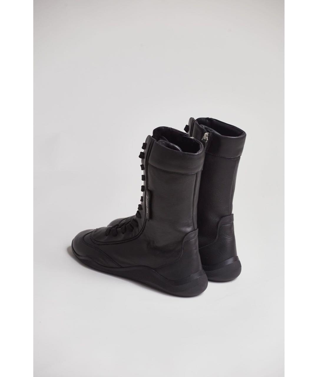 VIC MATIE Черные кожаные ботинки, фото 4