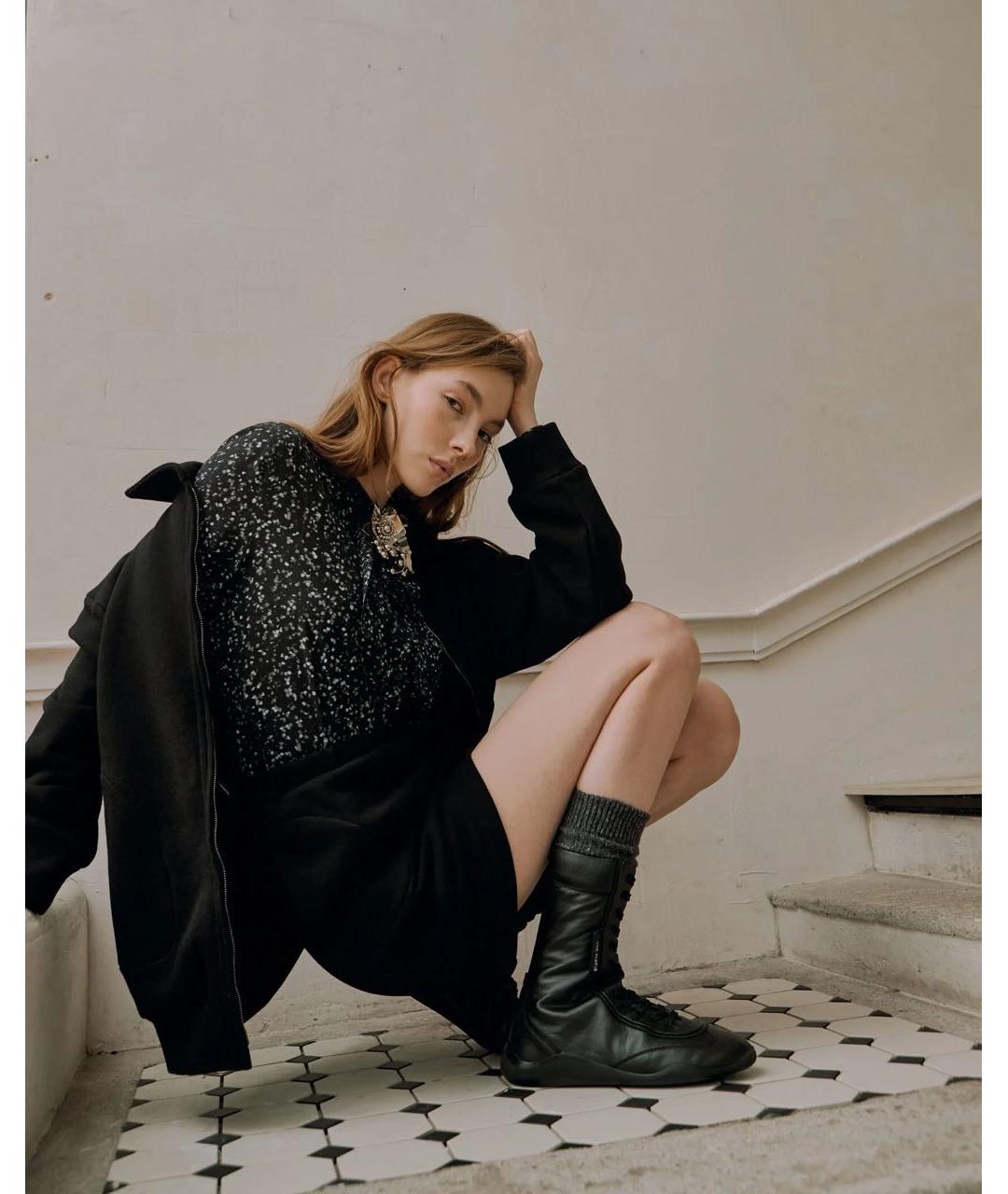 VIC MATIE Черные кожаные ботинки, фото 6