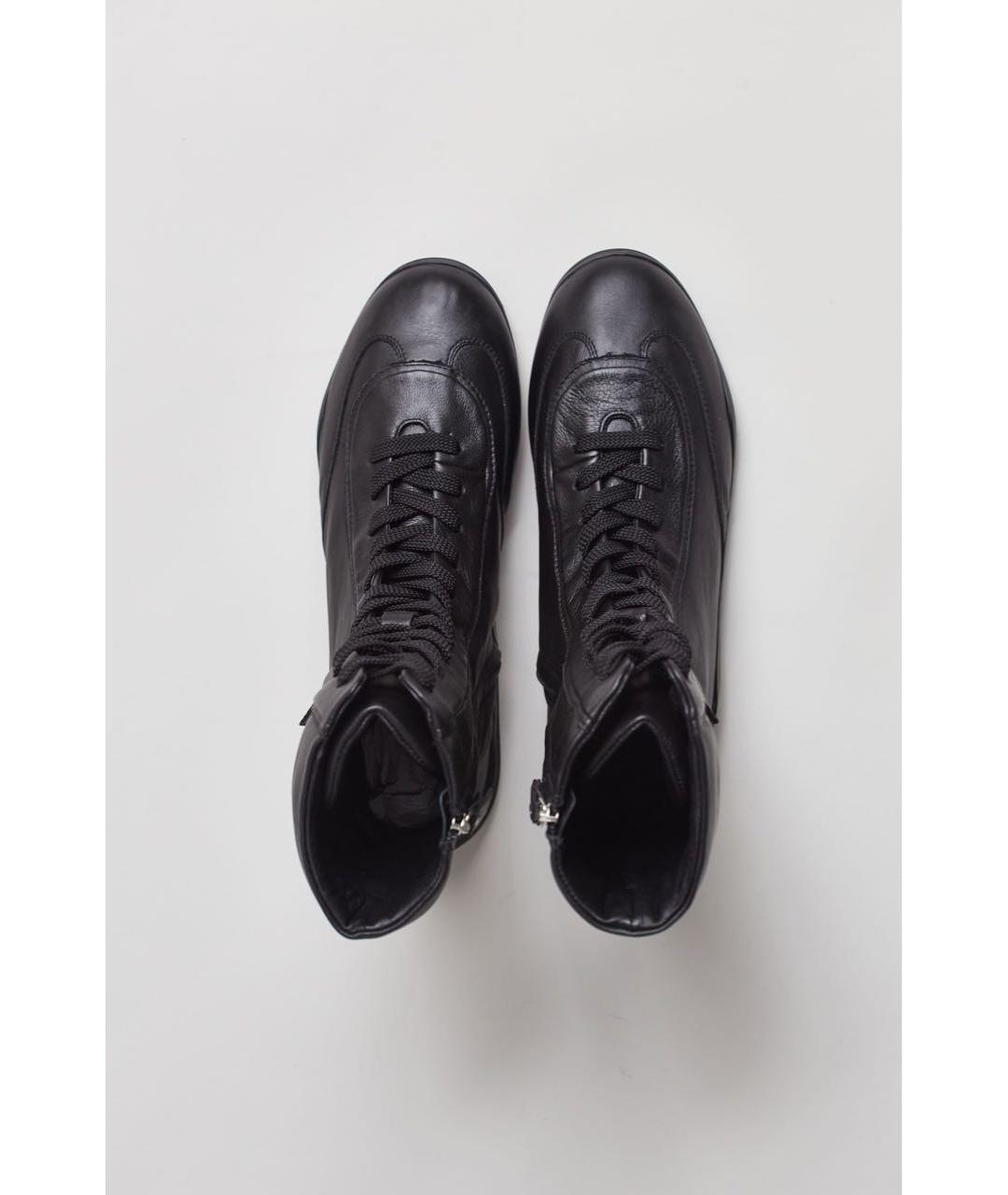 VIC MATIE Черные кожаные ботинки, фото 3