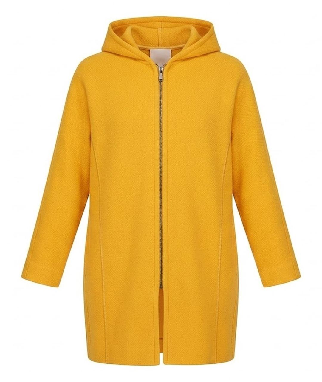 MAX&CO Желтое шерстяное пальто, фото 1