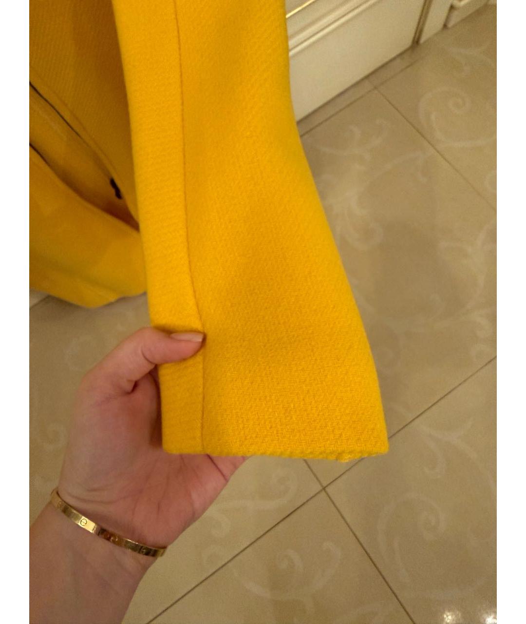 MAX&CO Желтое шерстяное пальто, фото 2