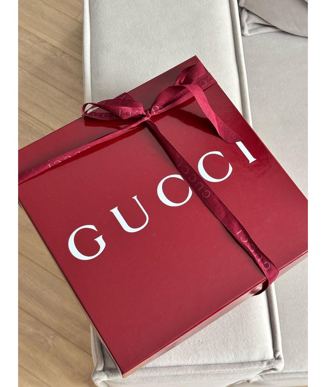 GUCCI Черная кожаная сумка через плечо, фото 8