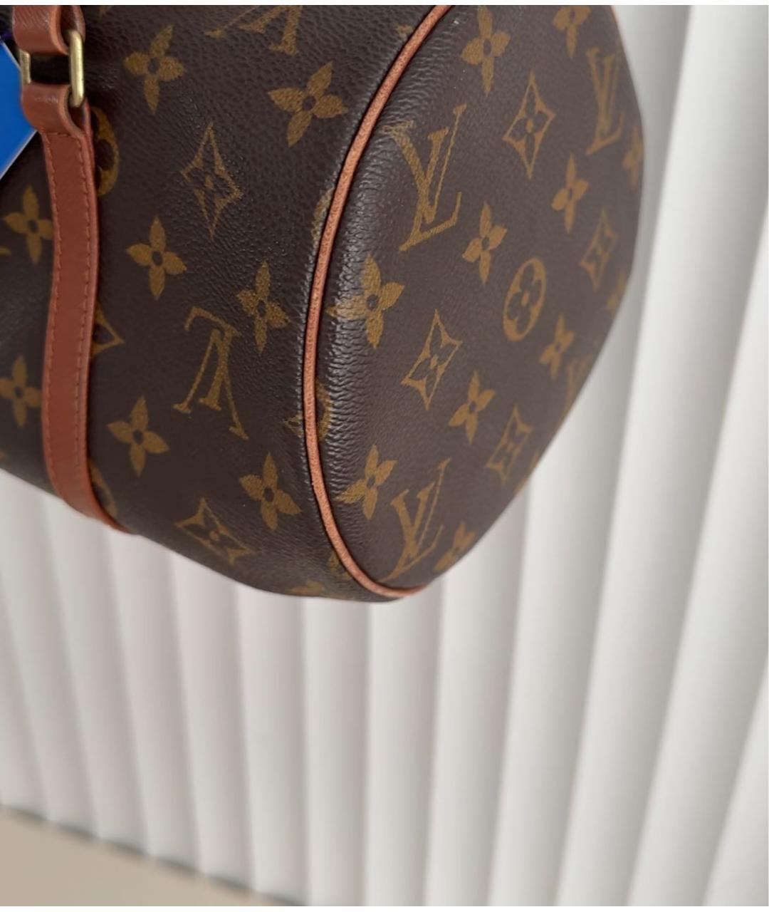 LOUIS VUITTON Коричневая сумка с короткими ручками, фото 8