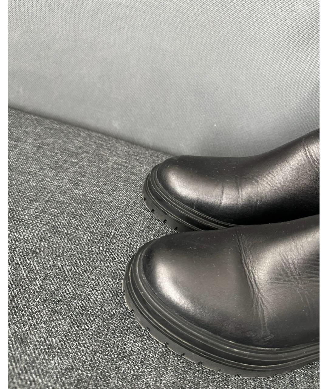 GIANVITO ROSSI Черные кожаные ботинки, фото 2