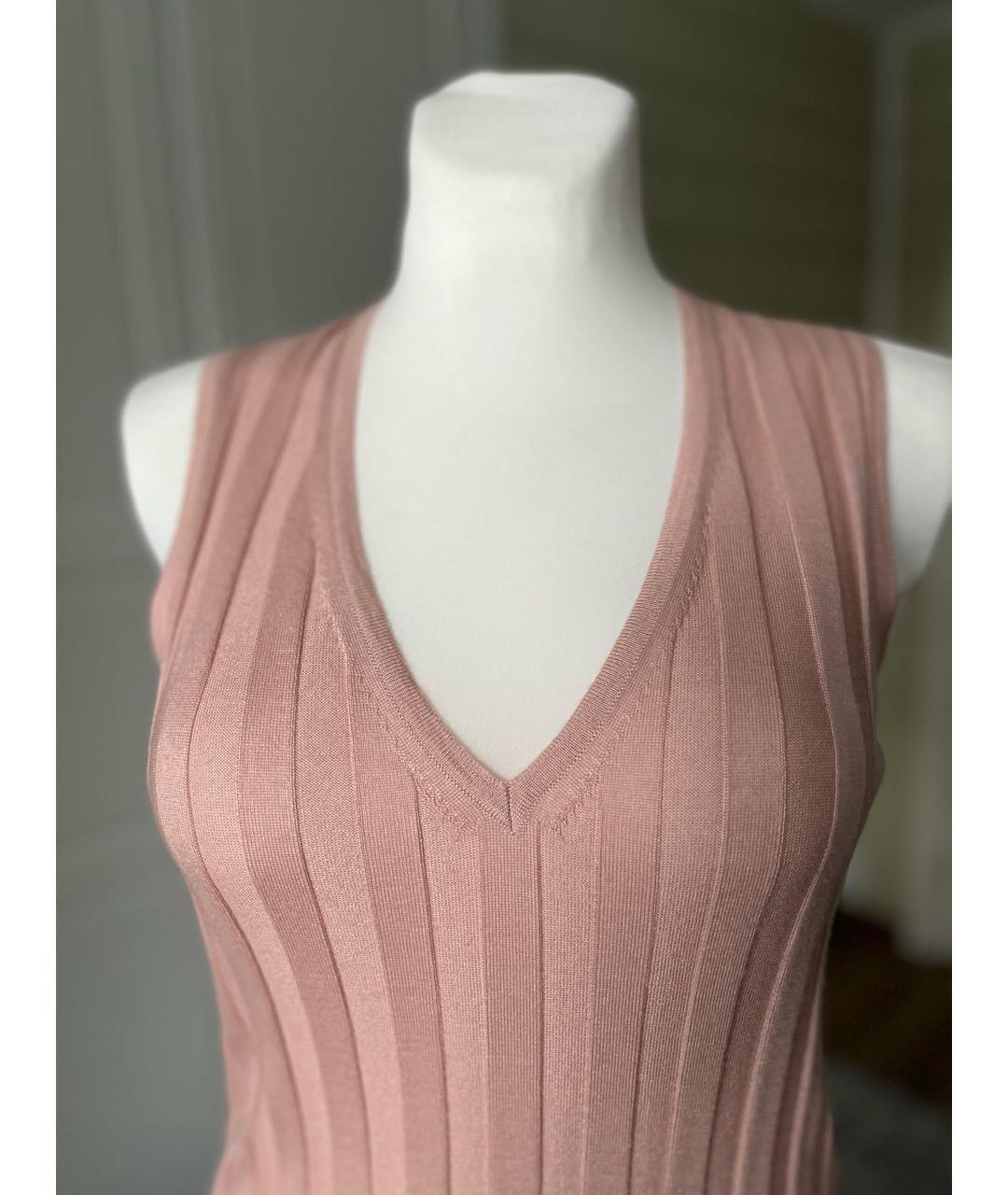 FABIANA FILIPPI Розовая шелковая жилетка, фото 4