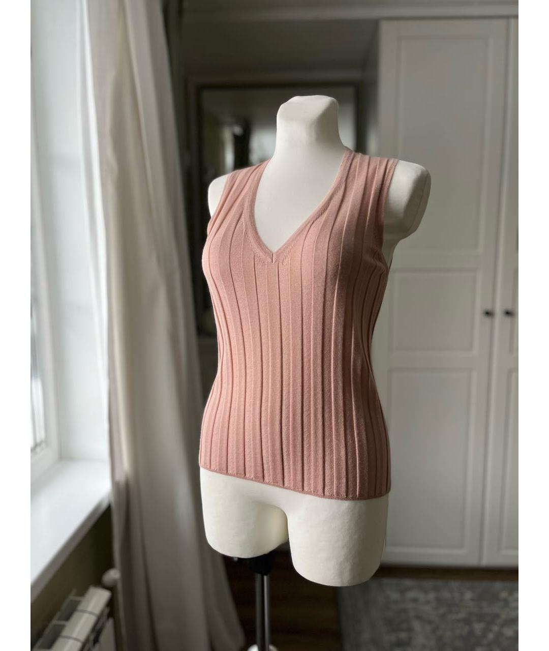 FABIANA FILIPPI Розовая шелковая жилетка, фото 2