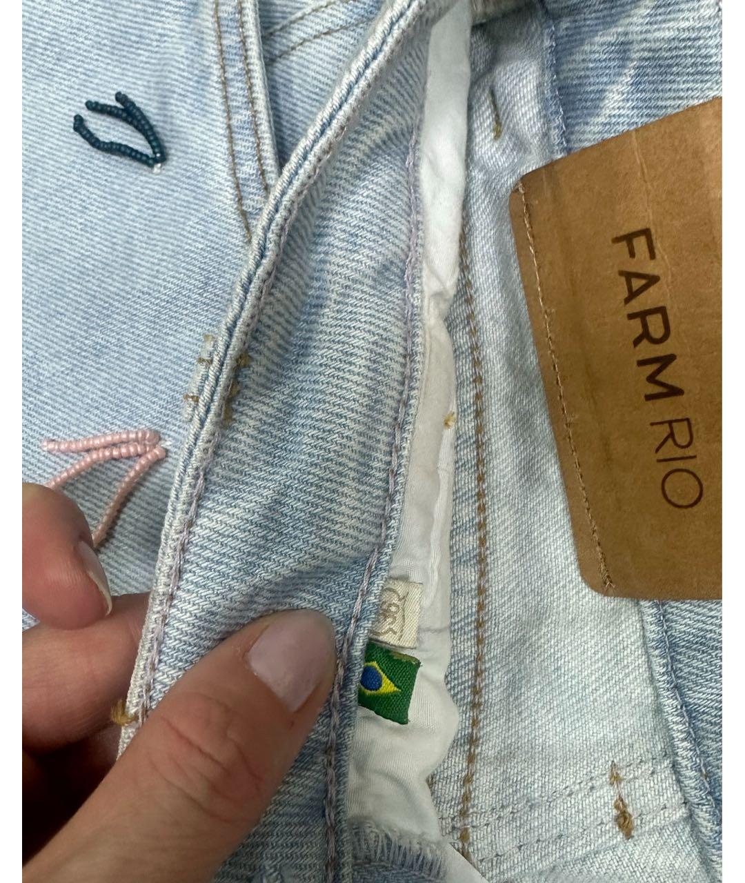 FARM RIO Мульти хлопковые джинсы клеш, фото 4