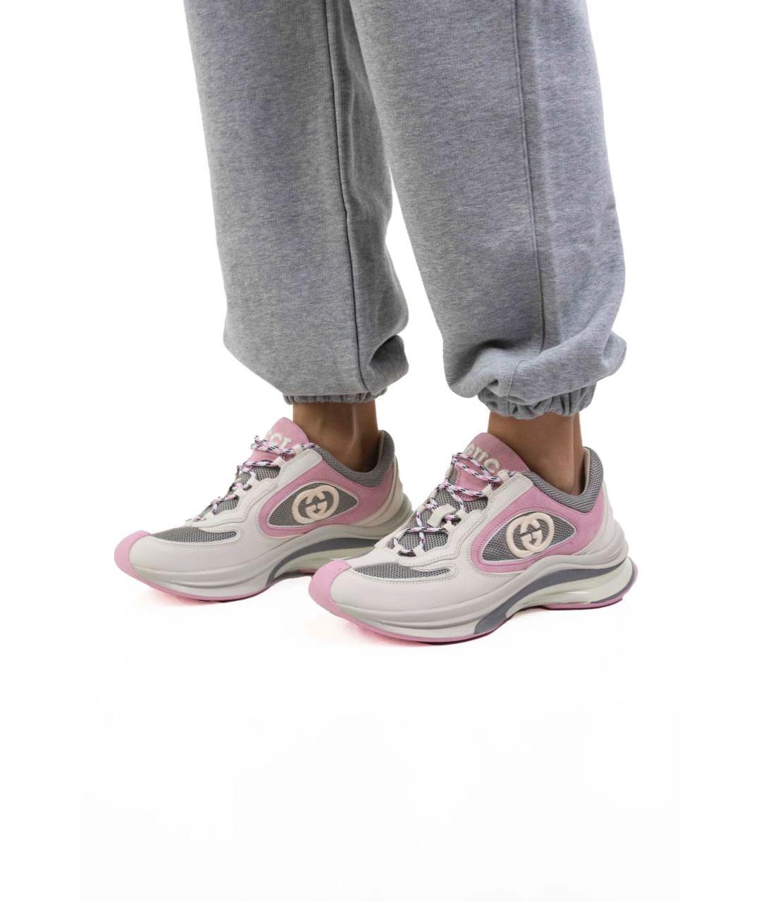 GUCCI Мульти текстильные кроссовки, фото 5