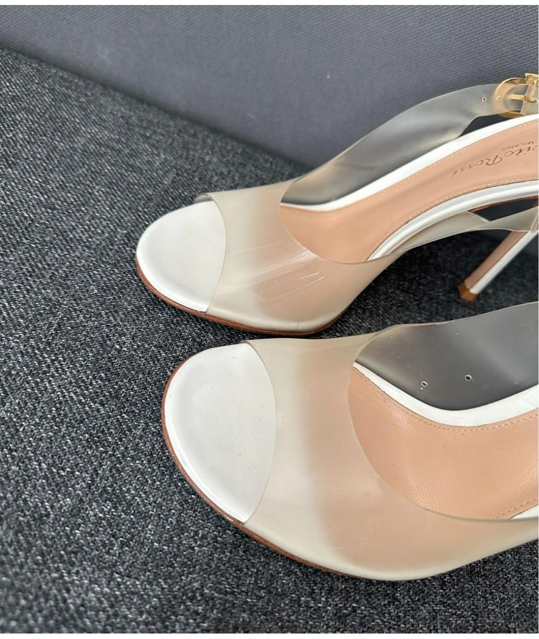 GIANVITO ROSSI Белые босоножки, фото 2