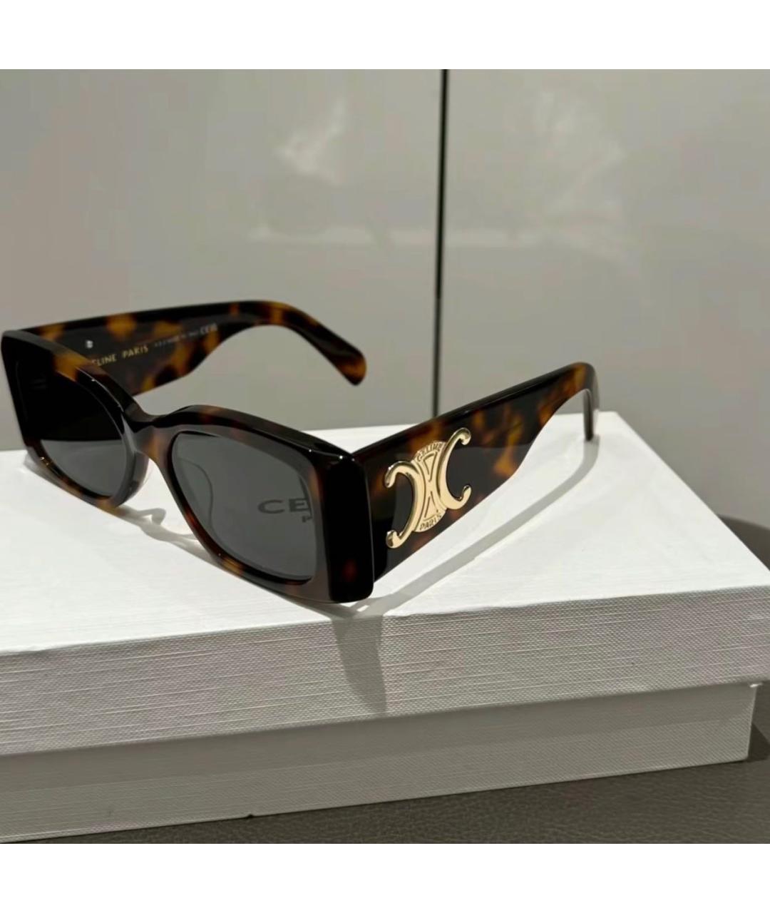 CELINE Мульти пластиковые солнцезащитные очки, фото 3