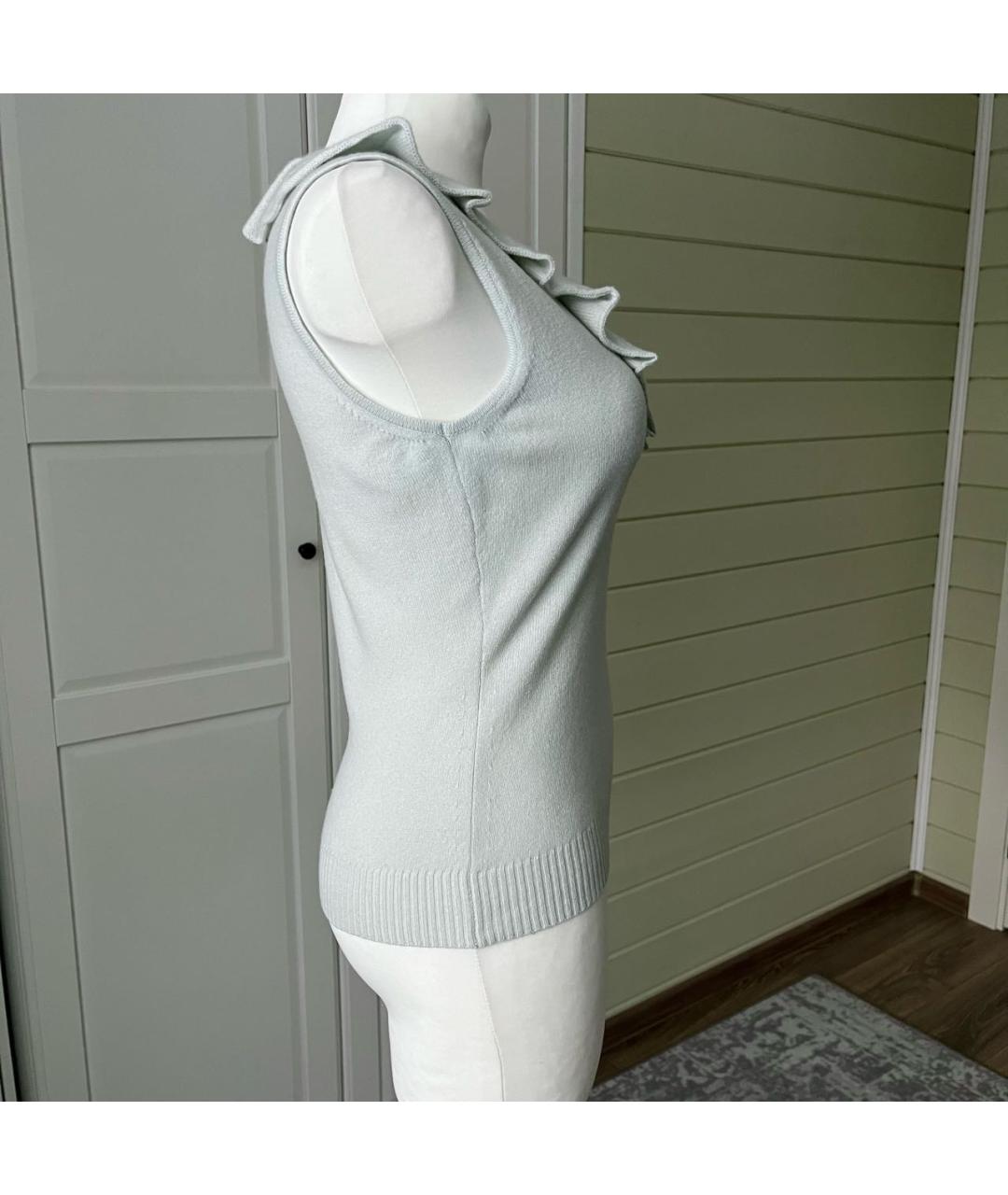 FABIANA FILIPPI Салатовая шерстяная жилетка, фото 4