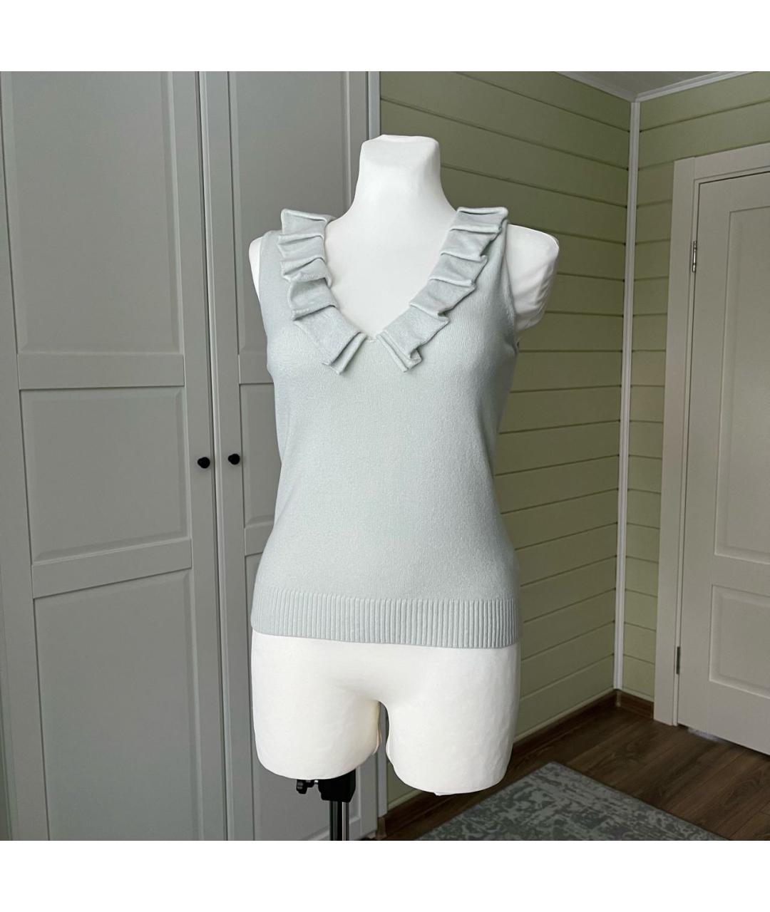 FABIANA FILIPPI Салатовая шерстяная жилетка, фото 2