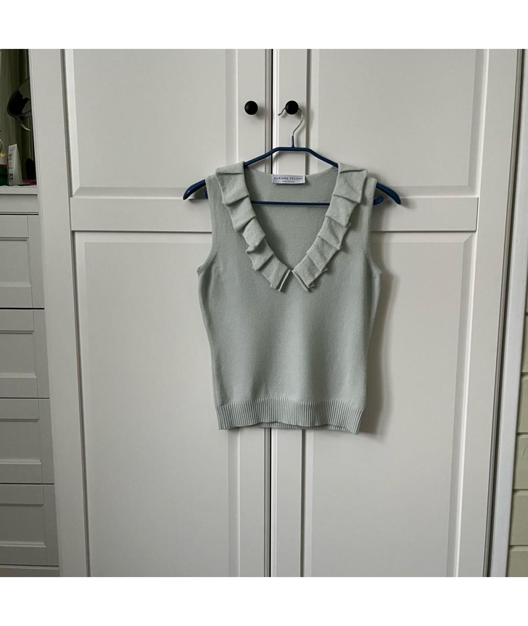 FABIANA FILIPPI Салатовая шерстяная жилетка, фото 7