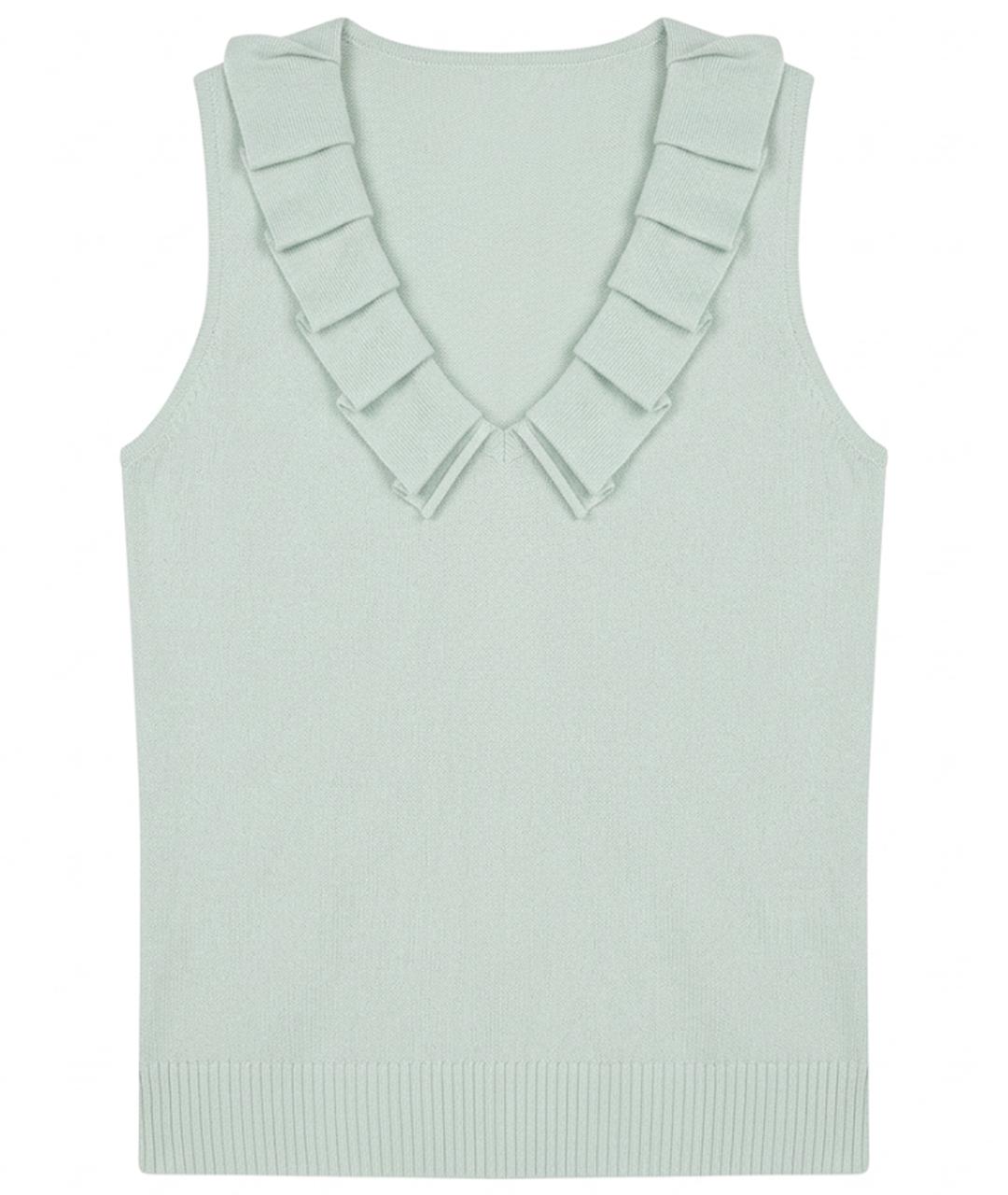 FABIANA FILIPPI Салатовая шерстяная жилетка, фото 1