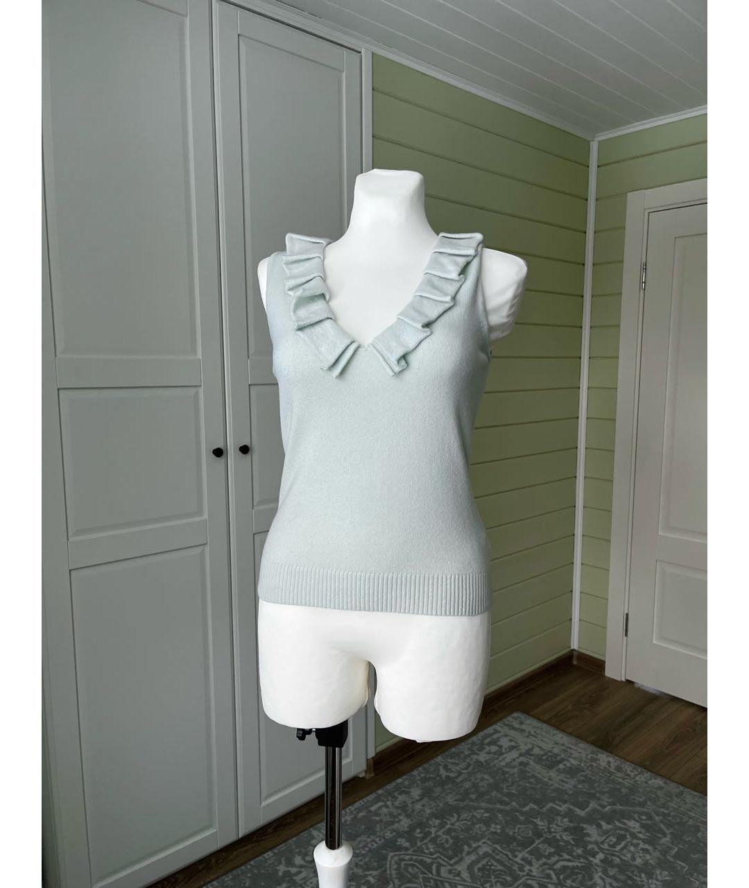 FABIANA FILIPPI Салатовая шерстяная жилетка, фото 9