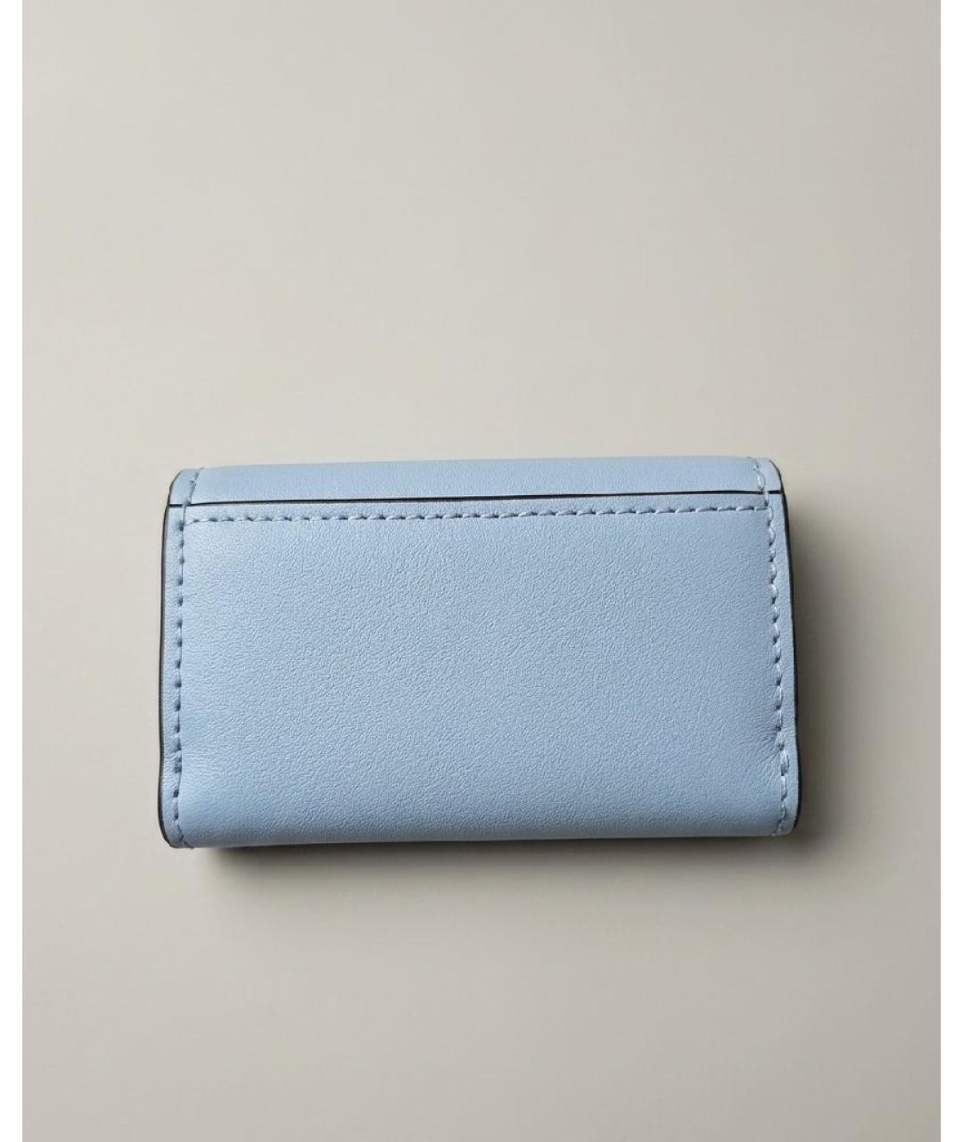 MICHAEL KORS Голубой кожаный кошелек, фото 6