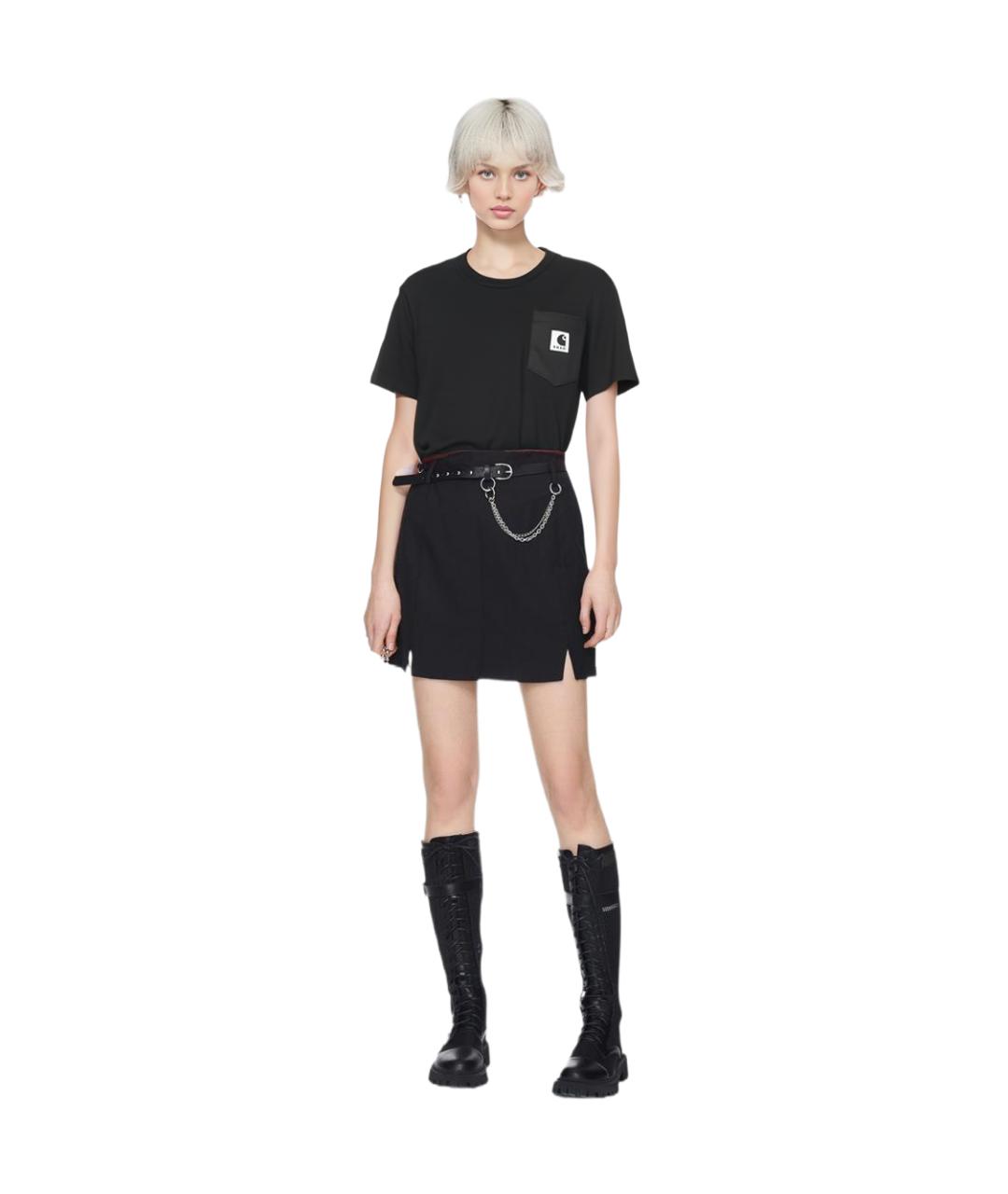 SACAI Черная футболка, фото 3