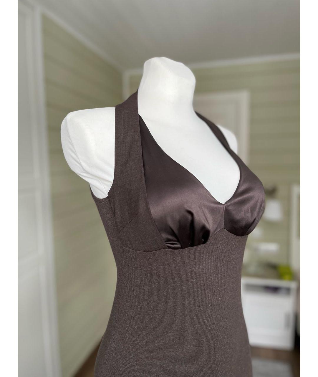 BRUNELLO CUCINELLI Коричневая хлопковая блузы, фото 3