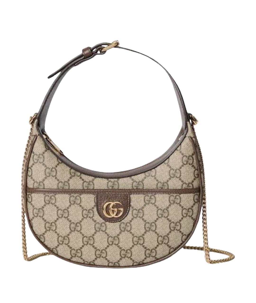 GUCCI Коричневая сумка через плечо, фото 1