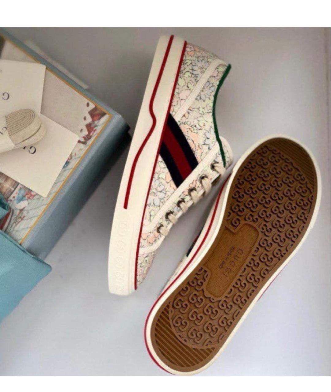 GUCCI Белые кеды, фото 8