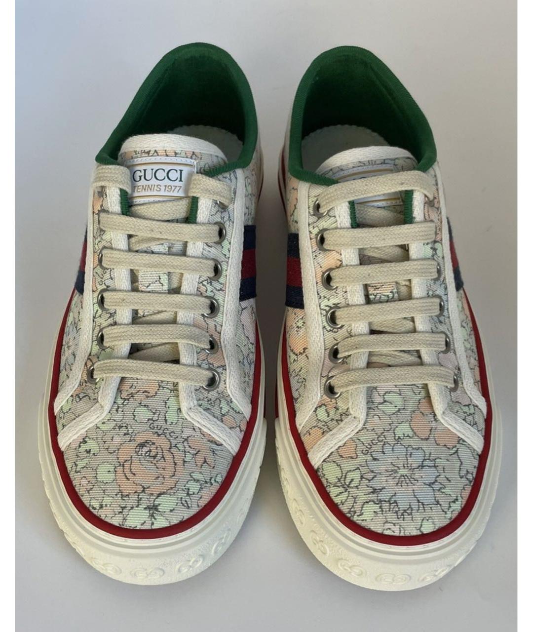 GUCCI Белые кеды, фото 3