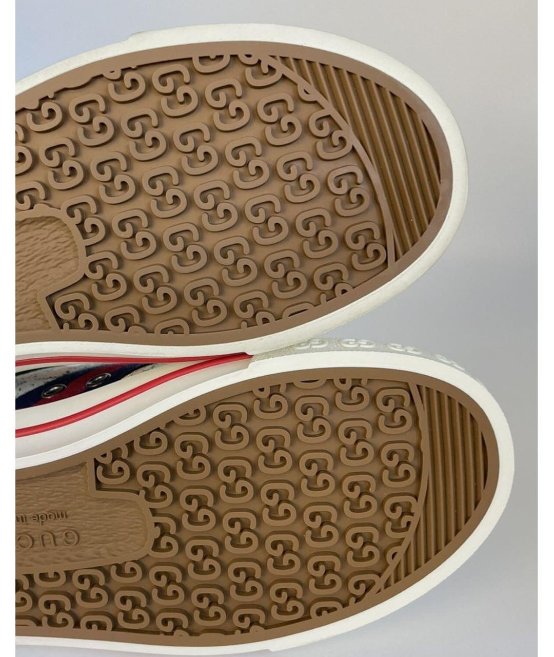 GUCCI Белые кеды, фото 7