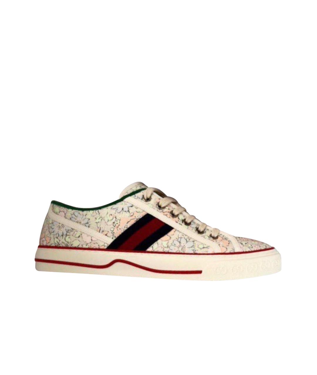 GUCCI Белые кеды, фото 1