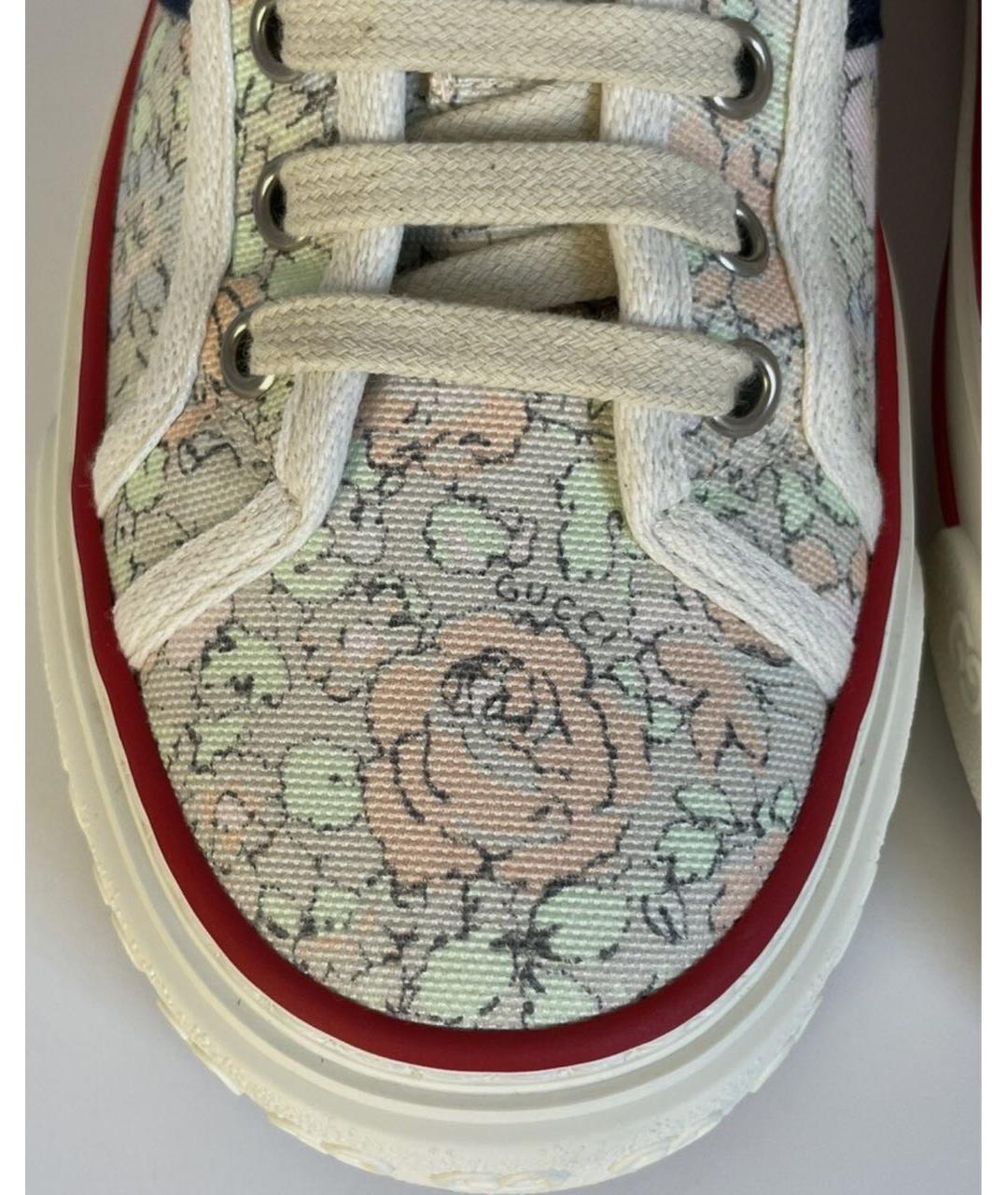 GUCCI Белые кеды, фото 4