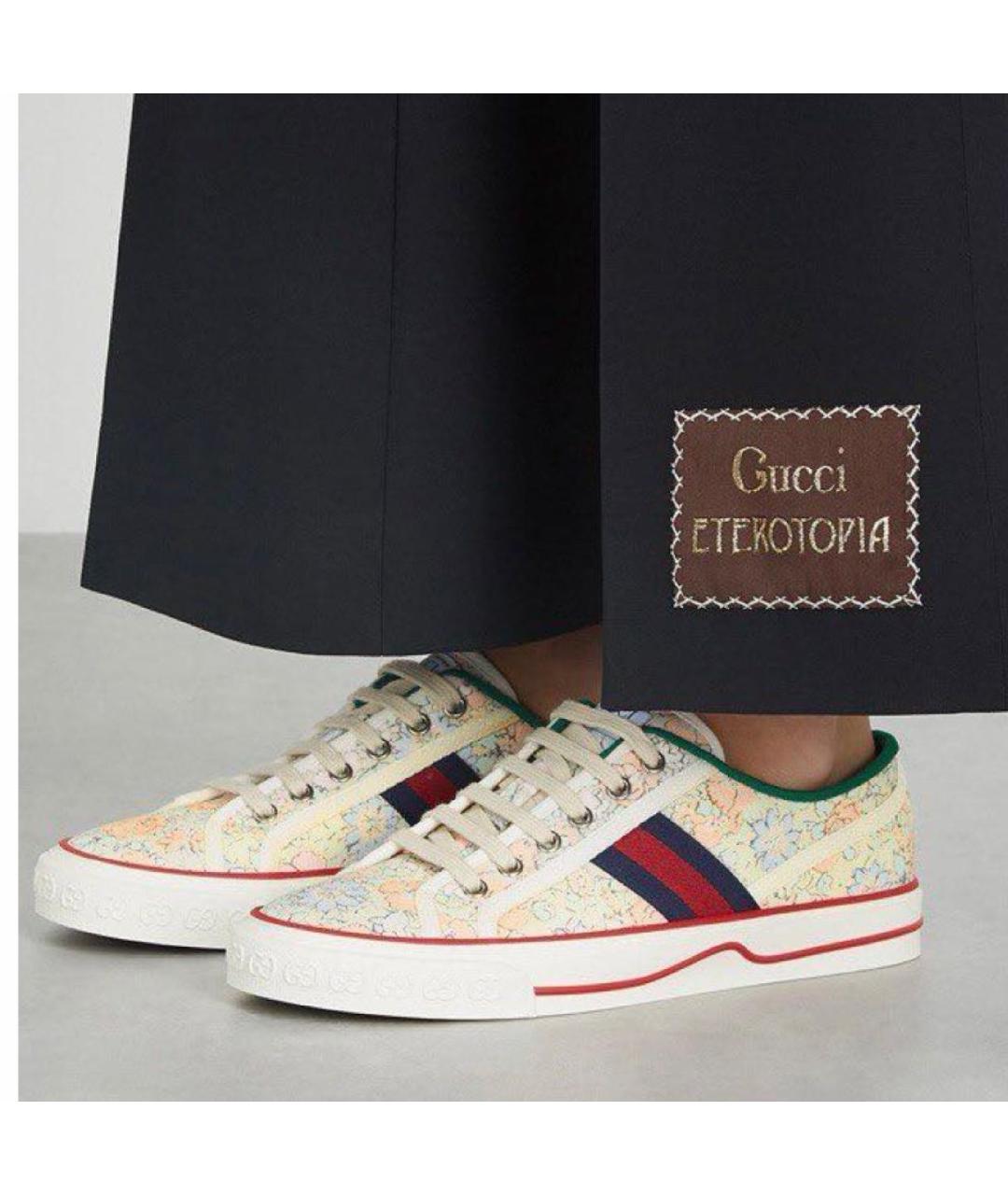 GUCCI Белые кеды, фото 9