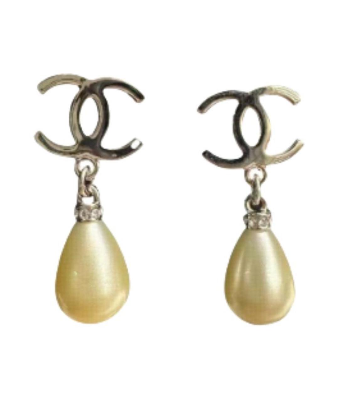 CHANEL Серебряные серьги, фото 1