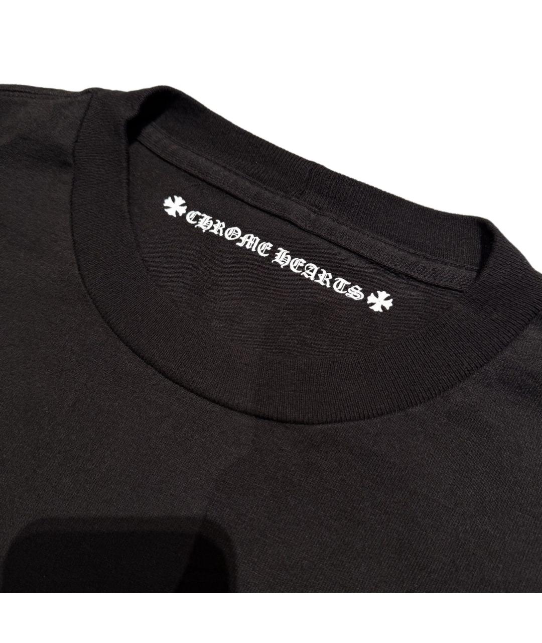 CHROME HEARTS Черная хлопковая футболка, фото 4