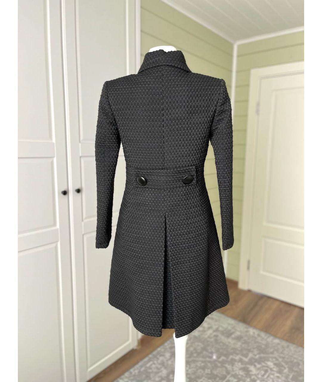 BLUGIRL Черное шерстяное пальто, фото 3