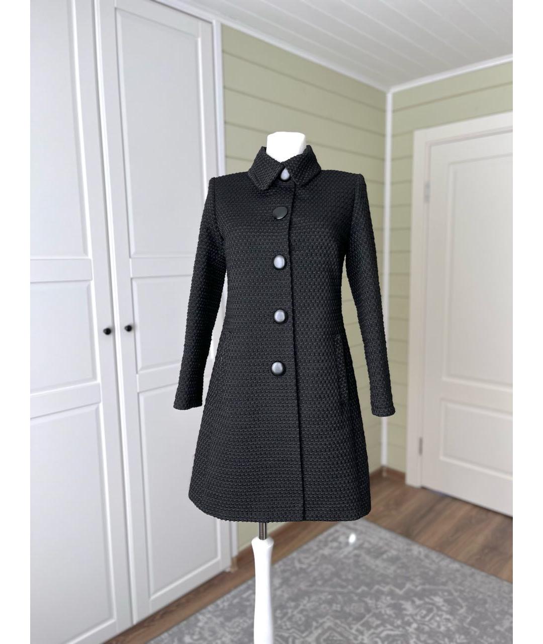 BLUGIRL Черное шерстяное пальто, фото 9