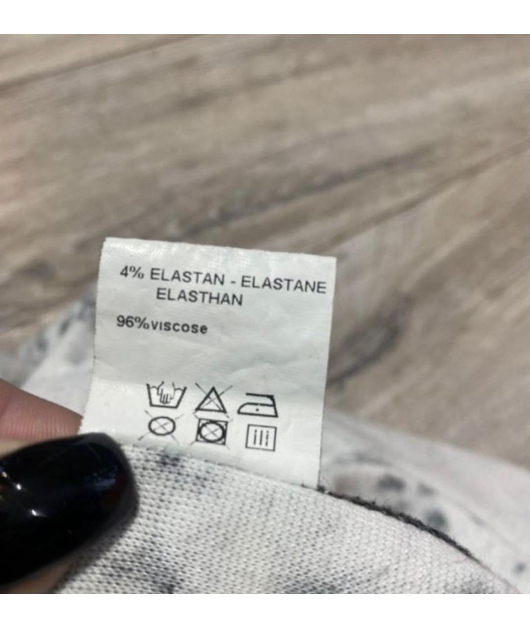 ROBERTO CAVALLI Голубое вискозное повседневное платье, фото 7