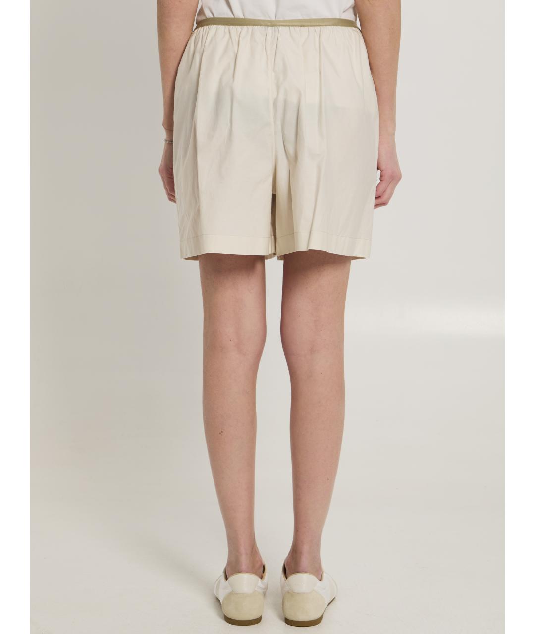 LEMAIRE Белые хлопковые шорты, фото 4